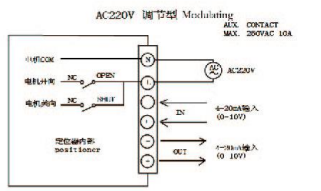 AC220V普通调节型接线图